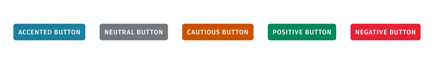 Example of Button in all five sentiments side-by-side